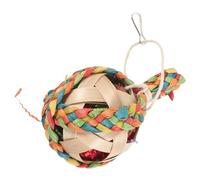 GRIRIW Parrot Chewing Colorful Hanging Bird Foraging Plaything for Parrots and Caged Birds Safe Pet Promotes Physical Activity and Reduces Destructive Behavior