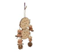 GRIRIW Parrot Chewing Toy Natural Hanging Pendant for Birds Lightweight Birdcage Accessory for Parakeets Safe and Chewable Design for Exercise and Entertainment