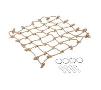 GRIRIW Parrot Climbing Net Sturdy Thick Hemp Rope Hanging Bed for Squirrels and Conures PET Activity Climbing Toy for Birds for Bird Cages and Play Areas