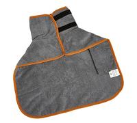 GRIRIW Pet Bathrobe for Dogs Absorbent Dog Drying Towel Lightweight for Quick Drying after Baths Gray for Swimming and -up