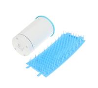 GRIRIW Pet Foot Massager and Electric Claw Washing Tool USB Rechargeable Silicone Rotating Paw Cleaner Small Size Blue White for Dog Grooming and Mud Removal