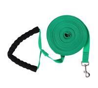 GRIRIW Pet Traction Strap Long Dog Leash with Eva Handle 15m x 2cm Green for Outdoor Use with Comfortable Grip for Dogs