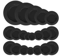 GRIRIW Piggy Bank Plugs round Plugs Rubber 20pcs Black Replacement Stoppers Reliable and Reusable Smooth the Touch for Saving Box Suitable for Money Jar Bottom Covers
