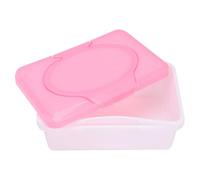 GRIRIW Plastic Wipes Dispenser Refillable Wet Tissue Box Holder Prevents Wipes from Getting Dirty Reusable Design for Bathroom Storage