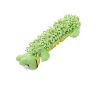 GRIRIW Plush Teething Toy for Dogs Wear-resistant Hippopotamus Shape Sound Pet Molar Toy for Home Play Educational