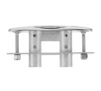 GRIRIW Pop up Boat Cleat 5 Inch Stainless Steel Retractable Mooring Rope Cleat with Backing Plate Marine Grade Flush Mount Dock Bollard for Yacht and Marine Equipment