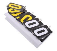 GRIRIW Portable 4-digit Tabletop Flip Scoreboard, Small Black and Yellow Plastic Sports Score Keeper for Basketball, Table Tennis, Volleyball and Pickleball Games