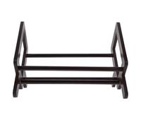 GRIRIW Portable Bamboo Book Stand for Desktop Use, Practical Multi-Functional Book Holder and Reading Rack for Students, for Learning and Reading Scenarios Brown Finish