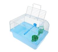 GRIRIW Portable Bird Carrier with Stand Multi-use Parakeet Cage Construction with Food Water Accessories for Travel and Outdoor Use