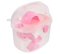 GRIRIW Portable Cage for Hamsters Travel Carrier Small Pet Carrier Handheld Outdoor Plastic Sturdy Mice Rats