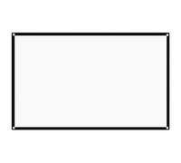 GRIRIW Portable Projector Screen for Outdoor and Home Theater Use, White Polyester Material with Scenes and Optimal Colour Reproduction, Lightweight Foldable Design for Easy Transport