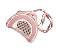 GRIRIW Portable Small Animal Carrier Bag for Hamsters Sugar Gliders Rats Breathable Anti-lost Crossbody Shoulder Pet Travel Pouch for Guinea Pigs Bearded Dragons Outdoor Adventures