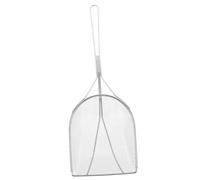 GRIRIW Practical Reptiles Sturdy Tortoise Lizard Cleaning Tool Stainless Steel Sand Scoop Litter Manure Scoop Pet Pooper Scooper
