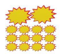 GRIRIW Price Labels User-Friendly Writable and Easy Labeling 100pcs for Retail Stores Yellow Paper for Displaying Pricing and Sale Stickers in Supermarkets