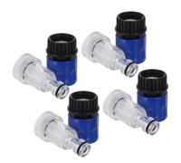 GRIRIW Quick Connect Leak Resistant with Embedded Sealing Ring Plastic Fitting 8pcs Garden Hose Adapter 3/4 Inch High Pressure Hose Connector Pressure Washer for Outdoor Patios