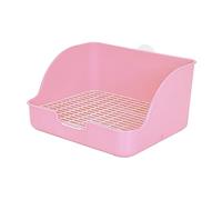 GRIRIW Rabbit Litter Box Rectangular Toilet for Rabbits Guinea Pigs and Hamsters Non-Splash Design Easy Clean Features and Space-Saving Size