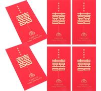 GRIRIW Red Envelopes Good Blessings Prosperity and Wishes Festival Present 6pcs Chinese Style Paper Money Envelopes for Chinese Lunar New Year Decorative Wedding Parties
