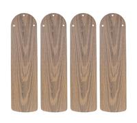 GRIRIW Replacement Balanced Blades Paddle Fan Plastic 4pcs Ceiling with Realistic Wood Grain Smooth Operation, DIY Easy Installation for Suitable for Home Decoration and Studies