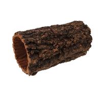 GRIRIW Reptile Hide Hollow Tree Trunk Habitat for Corn Snake and Leopard Gecko Rainforest Terrarium Decor Humid Hide and Shedding Shelter 20X10Cm