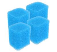 GRIRIW Reusable Aquarium Filter Sponge Pads 4Pcs High-Efficiency Pre-Filter Sponges for Fish Tank Removes Microparticles Supports Balanced Aquatic Environment Freshwater Compatible