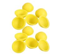 GRIRIW Reusable Massage Cups 12Pcs Yellow Silicone Cupping Set, Thickened Vacuum Cupping Device for Body and Facial Care, Portable Home Spa Travel Use