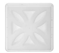 GRIRIW Reusable Plastic Cement Brick Mold for Concrete Hollow Brick Forms 35x35x7.5cm Sturdy Outdoor Use for Pathway Patio Wall Decoration and Casting Prefabricated Concrete Components