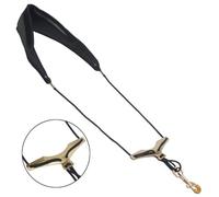 GRIRIW Saxophone Comfortable with Shoulder Sax Adjustable Metal Leather Strap Snap Hook for Harness Tenor Alto Soprano Sax Players for Music Lovers