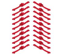 GRIRIW Sew-on Toggles Closure Sewing Fasteners with Red Vintage Chinese Knot Design 20 Pairs Satin Material for Coats and Business Suits for Crafting Projects and Decorative