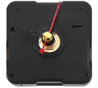 GRIRIW Silent DIY Clock Mechanism Kit with High Torque Stable Plastic Movement Replacement for Wall Clocks and Repairing Black