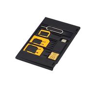 GRIRIW Sim Card Adapter Kit with Otg Reader and Eject Pin for Nano to Micro Sim Conversion, 5pcs Set for Mobile Phones, Compatible with Smartphones, Random Color