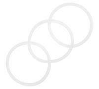 GRIRIW Singing Bowl Rubber Rings 3Pcs Anti-Collision Rubber Pads White O-Rings for Yoga Studios and Spiritual Practices