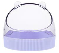 GRIRIW Small Acrylic Hamster and Guinea Pig Feeding Bowl in Purple Compact Design Suitable for Cage Rats and Other Small Pets