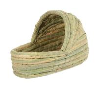 GRIRIW Small Woven Chicken Coop Nest Slipper Bed for Laying Hens Natural Straw Material Warm and Breathable Small Animal Nest for Secure Egg Laying and Comfortable Rest