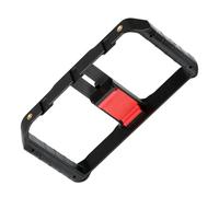 GRIRIW Smartphone Cage Stabilizer with Handheld Video Grip and LED Fill Light, Phone Rig for Live Streaming and Vlogging, Compatible with Mobile Phones for Stable Filming