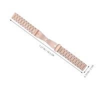 GRIRIW Smartwatch Band Stainless Steel Metal Watch Replacement Strap with Buckle Chain Compatible with Garmin 3, 7.28 Inch Size Suitable for Men and Women Work and Leisure