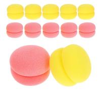 GRIRIW Soft Foam Hair Curlers 12pcs Round Sponge Rollers for Women Fashionable Styling Tool Suitable for Home and Travel