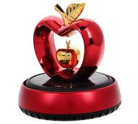 GRIRIW Solar Powered Car Aromatherapy Diffuser Solid Oil Fragrance Mount Red Car Air Freshener Dashboard Decoration for Vehicle Interior