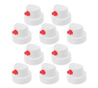GRIRIW Spray Paint Nozzles with Precise Spraying and Easy Installation White 10pcs PE Material White Pe Material Spray Paint Can Trigger Tips for Graffiti Art and Artists Spray Paint Can