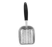 GRIRIW Stainless Steel Cat Litter Scoop Pet Waste Cleaning Tool Wide Mouth Design for Effortless Cleanup Suitable for Types of Cat Litter and Kitten Sands