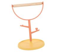 GRIRIW Tabletop Bird Training Stand Portable Plastic Perch for Parrots and Parakeets Bite-Resistant Bird Perch Training Platform for Indoor Use