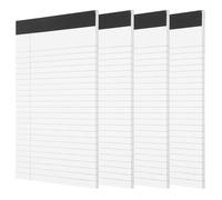 GRIRIW Tearable Legal Notepad 4Pcs A5 White Lined Memo Pads 12.7X20.3Cm Chart-Designed Notebooks for Work and Office