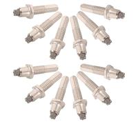 GRIRIW Tungsten Steel Hiking Pole Replacement Tips 12Pcs Hexagonal Metal Spikes for Walking Cane Repair Compatible with Outdoor Trekking Poles