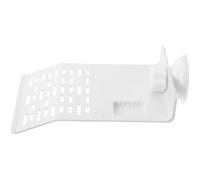 GRIRIW Turtle Basking Platform with Suction Cups, White Plastic Amphibious Climbing Terrace for Medium Aquariums, Reptile Terrarium Accessory Suitable for Turtles and African Dwarf Frogs