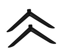GRIRIW Tv Legs Stand Replacement with Single-hole Plastic Base, Sturdy Support and Universal Fit Tv Stand Legs for Home and Conference Rooms, Sl lack Pedestal Feet