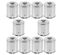 GRIRIW Universal Replacement Microwave Magnetron Caps Easy Installation 10pcs Iron Microwave Oven Parts with Hollow Triangle Hole Design for Homeowners and Professional Chefs