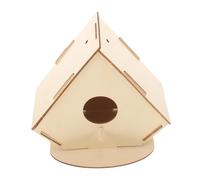 GRIRIW Unpainted Wooden Bird Nest Painting Kit DIY Bird House Craft for Natural Plaything Creative Art Project for Imagination and Fun for DIY Activities