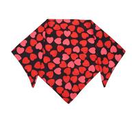 GRIRIW Valentine’S Pet Bandana Dog Scarf Heart Pattern, Adjustable Soft Drool-Resistant Triangle Scarf for Cats and Dogs, Holiday and Romantic Celebration Accessory