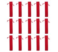 GRIRIW Velvet Pencil Bag Set Pen Sleeve with Drawstring Closure 20pcs Breathable and Easy to Organize for Ballpoint Pen Storage, Suitable for School and Office Use