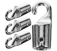 GRIRIW Vertical Blind Wand Hook Replacement 4Pcs Metal Alloy Hooks for Venetian Blinds Window Accessories