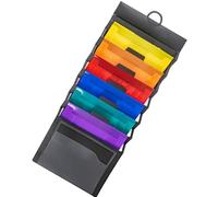 GRIRIW Wall-Mounted Expanding File Folder with Large Capacity, Multi-Color Accordion Document Organizer and Receipt Holder for Office and Home Filing Storage